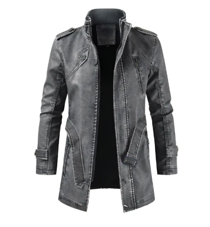 Lang herre trenchcoat