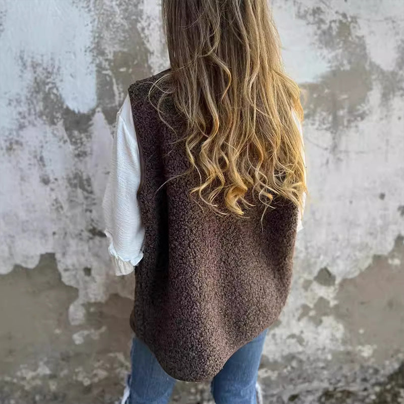 Cardigan med efterårsknapper til kvinder