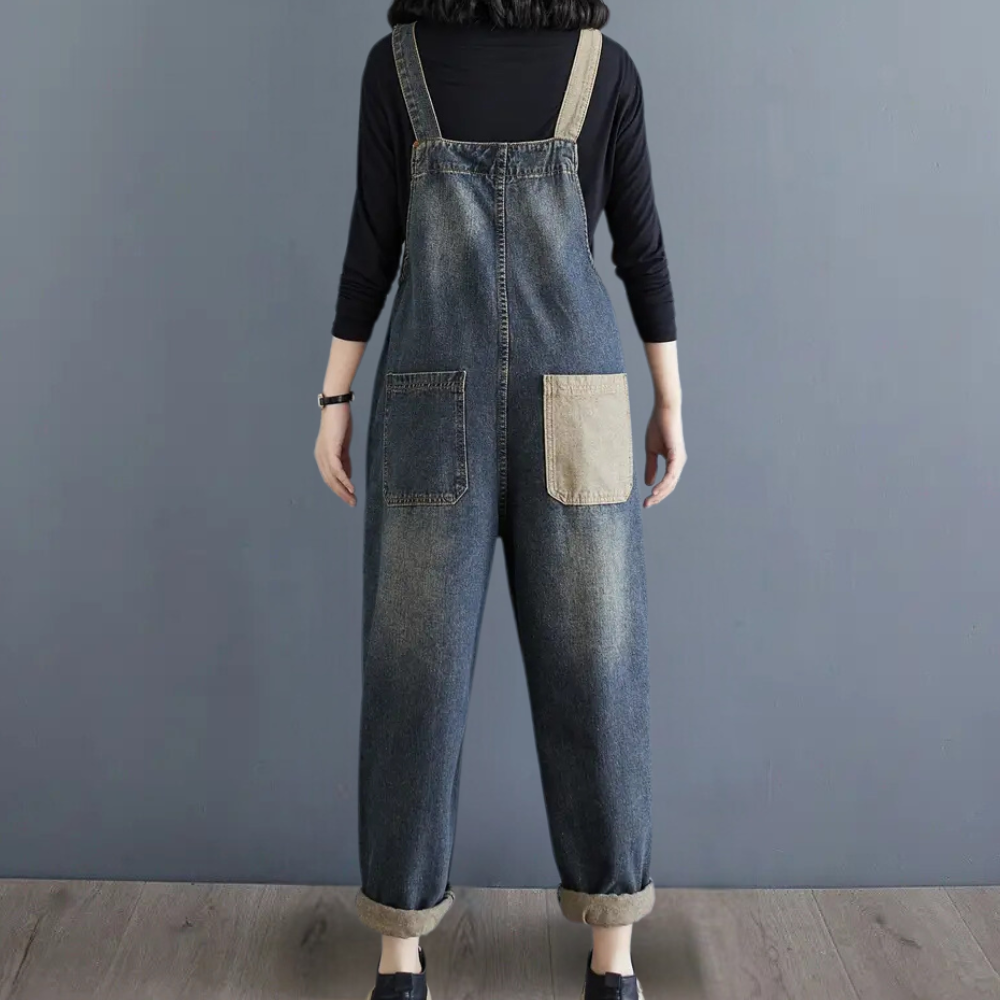 Elegant denim-jumpsuit til kvinder