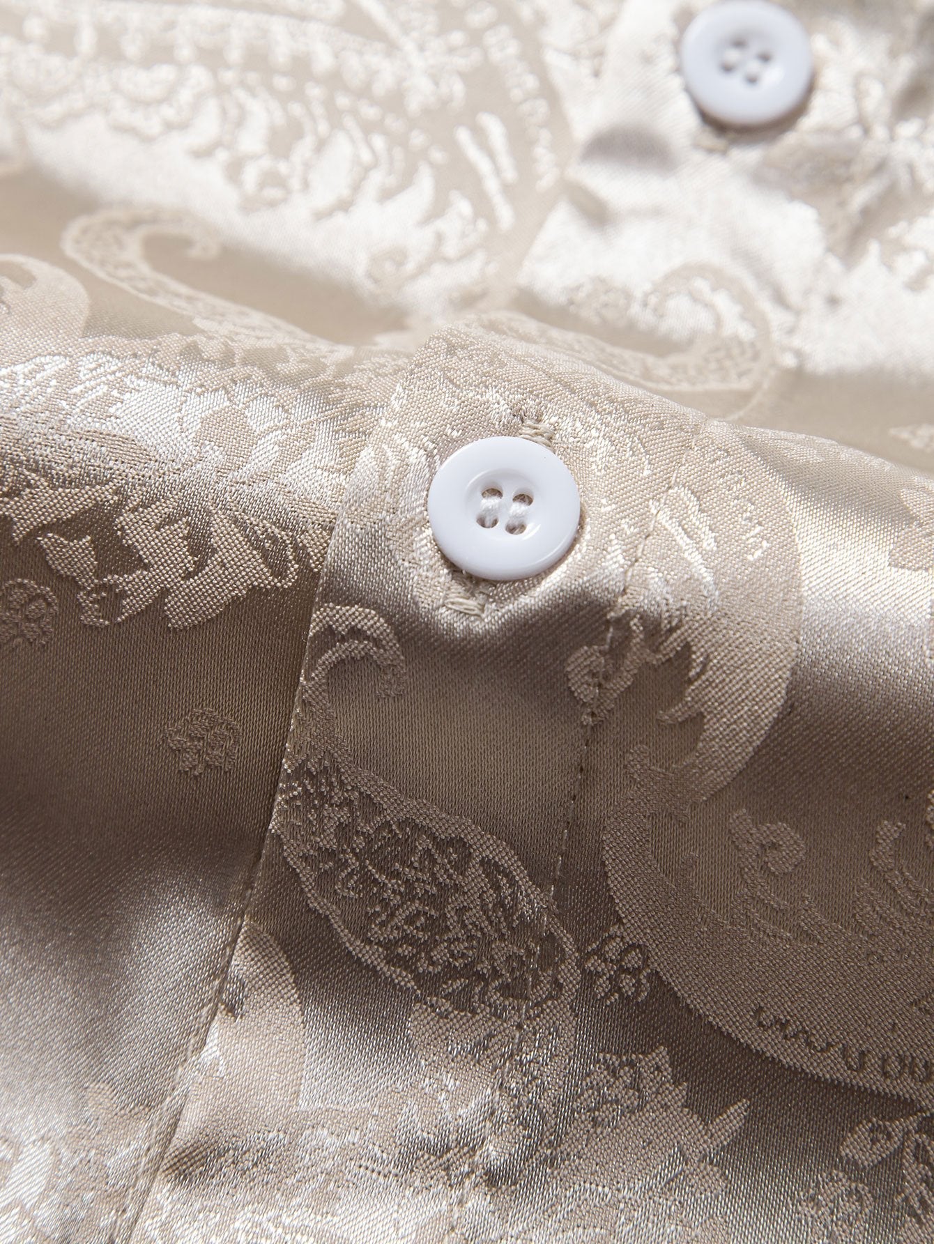 Satinskjorte med paisley-print til mænd