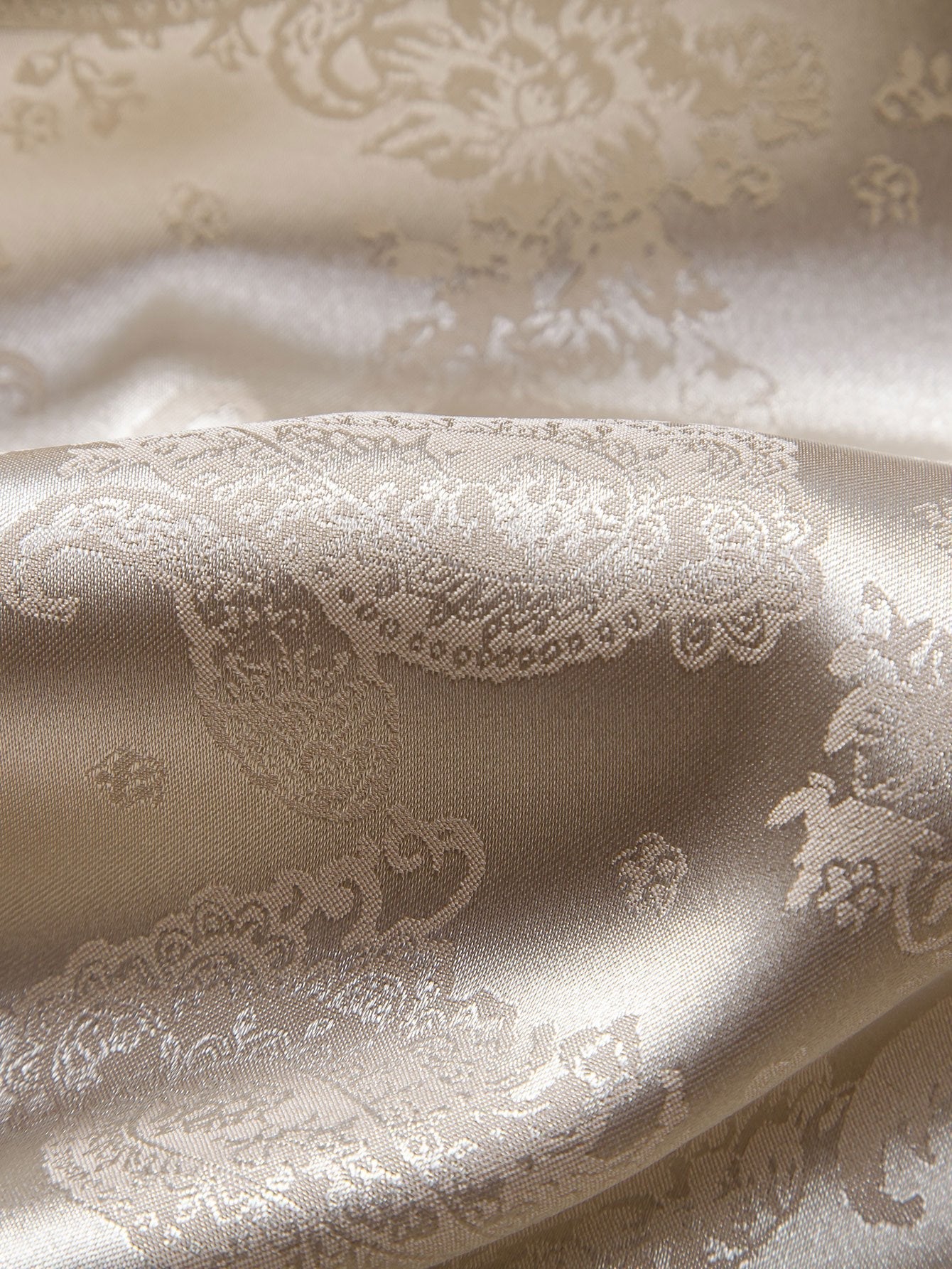Satinskjorte med paisley-print til mænd