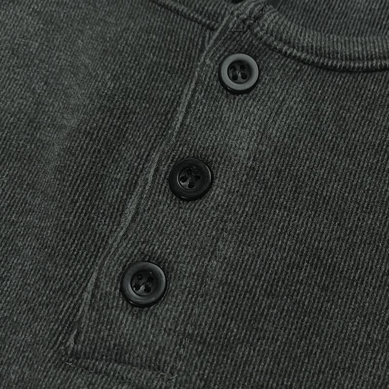 Langærmet, elastisk slim-fit T-shirt til mænd