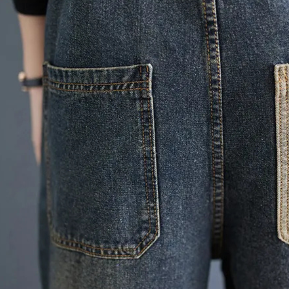 Elegant denim-jumpsuit til kvinder