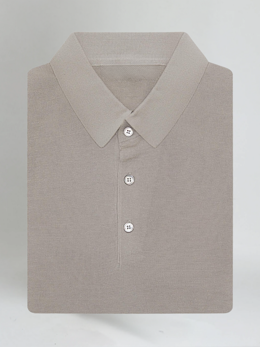 Premium khaki poloshirt