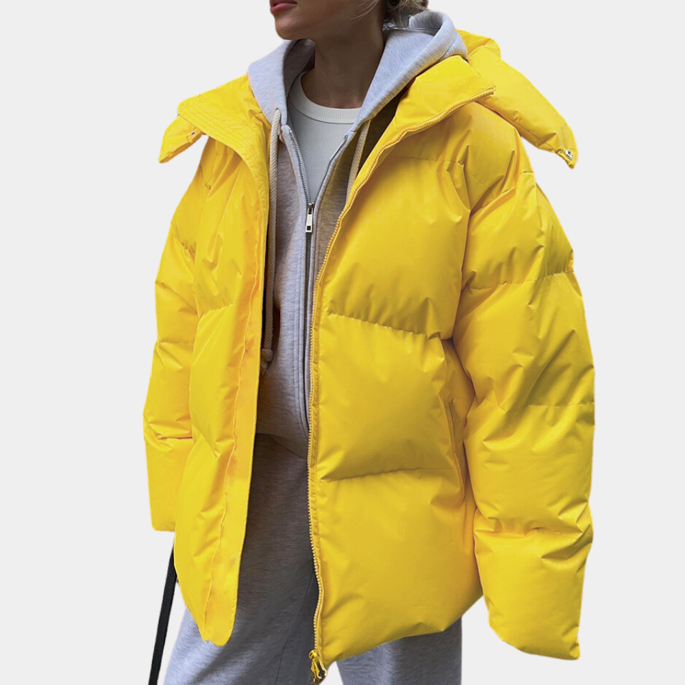 Oversized pufferjakke til kvinder