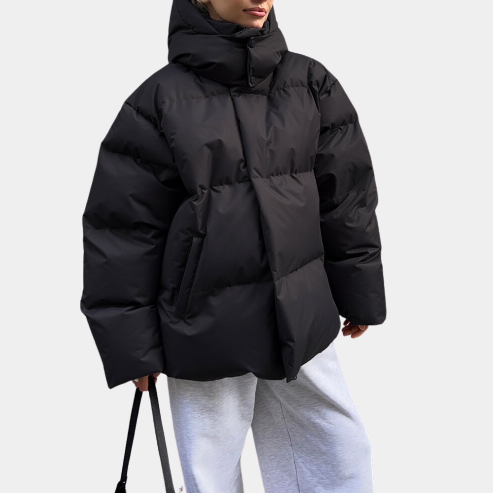 Oversized pufferjakke til kvinder