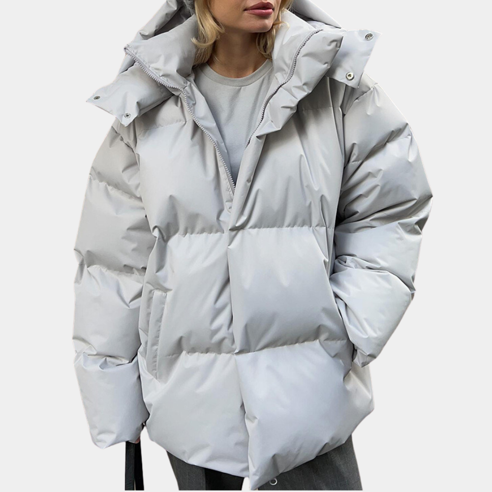 Oversized pufferjakke til kvinder