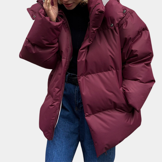 Oversized pufferjakke til kvinder