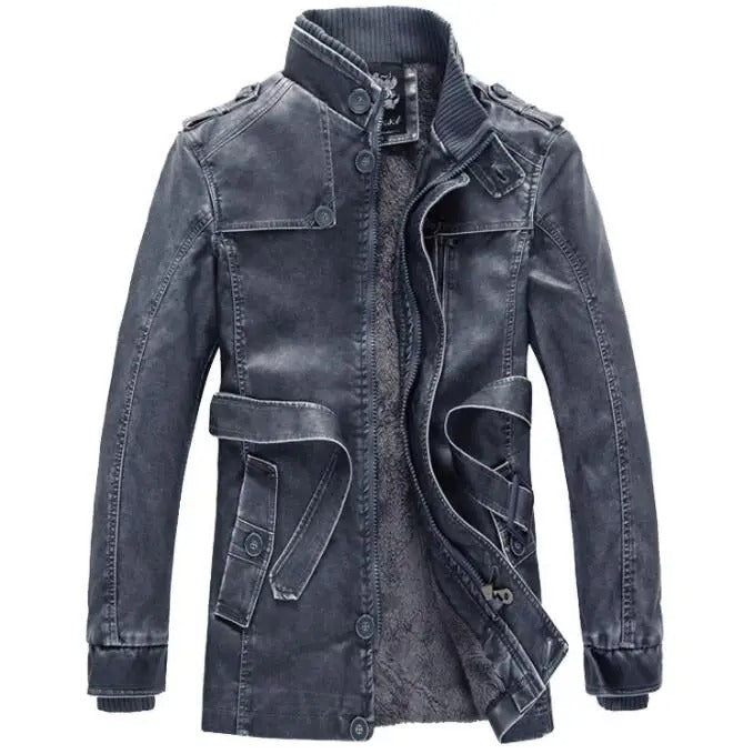 Lang herre trenchcoat