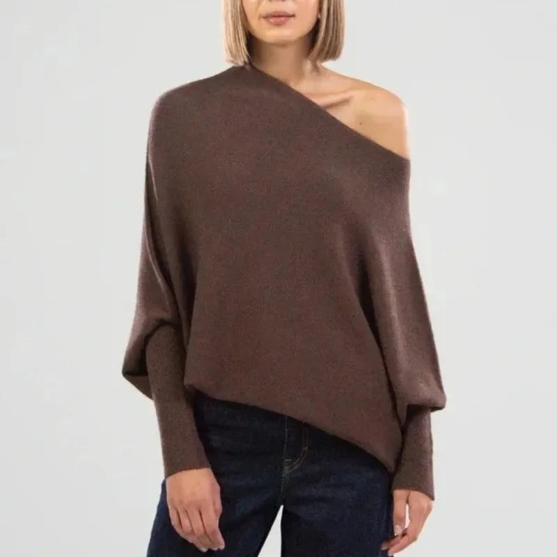 Elegant Off Skulder-sweater til damer