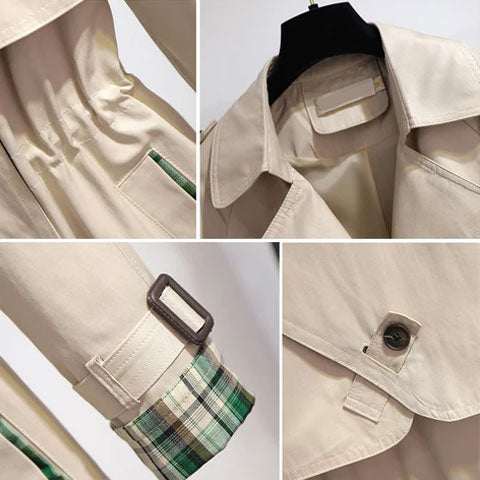 Dobbeltradet trenchcoat