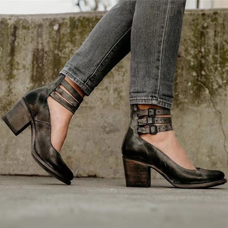 O | Vintage-pumps til kvinder