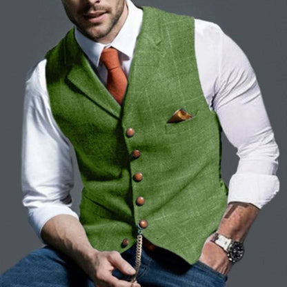 Elegant ternet cardigan til mænd