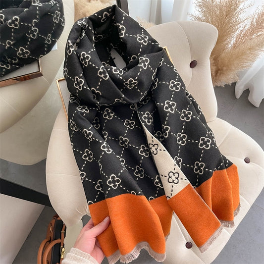 Luksus dame designer cashmere tørklæde