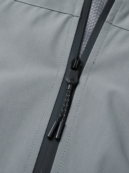 Vandtæt åndbar mackintosh til mænd med justerbar hætte