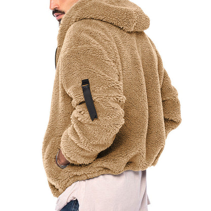 Fluffy fleecejakke til mænd