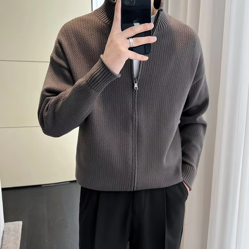 Jumper med lynlås til mænd i gammeldags stil