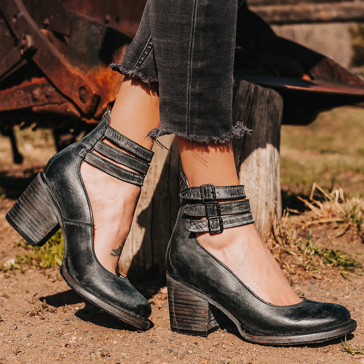 O | Vintage-pumps til kvinder