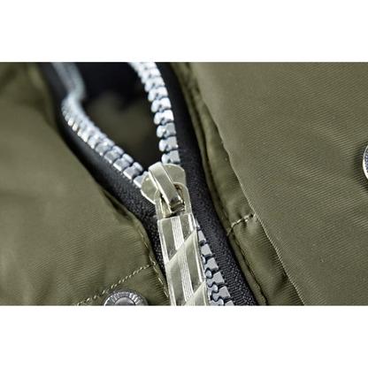 Parka vinterfrakke til mænd med pelshætte og varmt