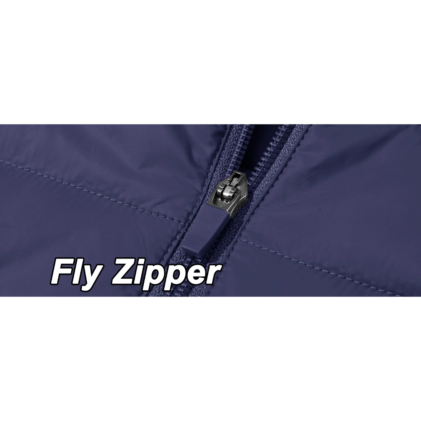 Vatteret overgangsjakke til mænd - let, varm, afslappet