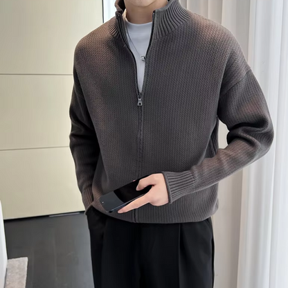 Jumper med lynlås til mænd i gammeldags stil