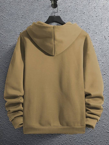 Stilfuld hoodie med Faith-print til herrer