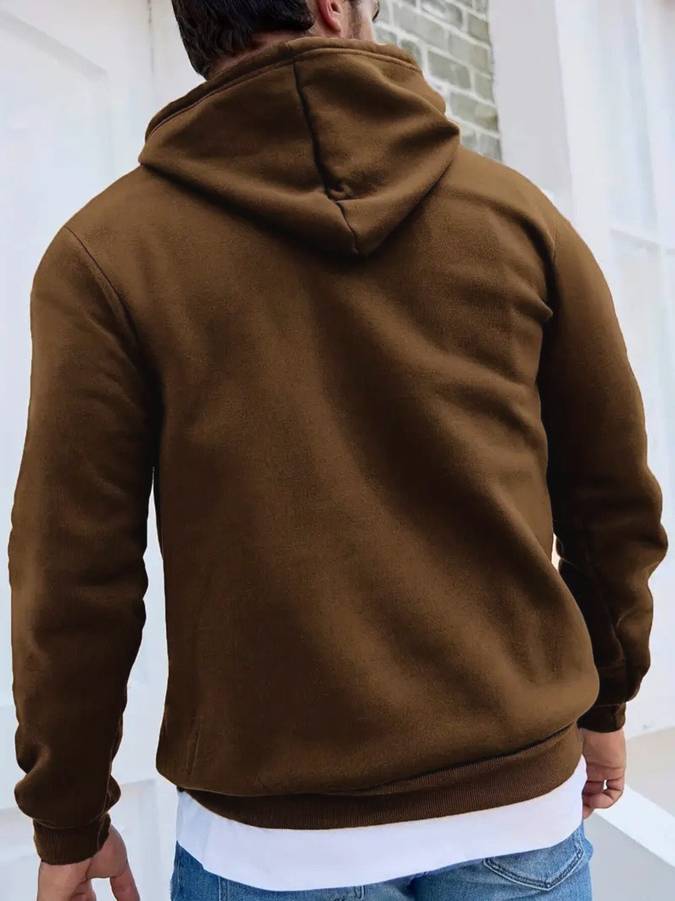 Stilfuld hoodie med Faith-print til herrer