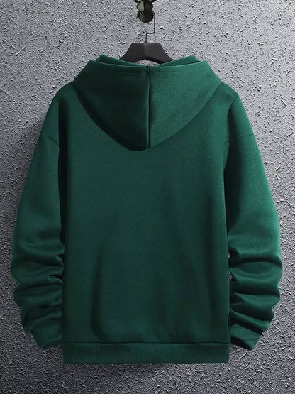 Stilfuld hoodie med Faith-print til herrer