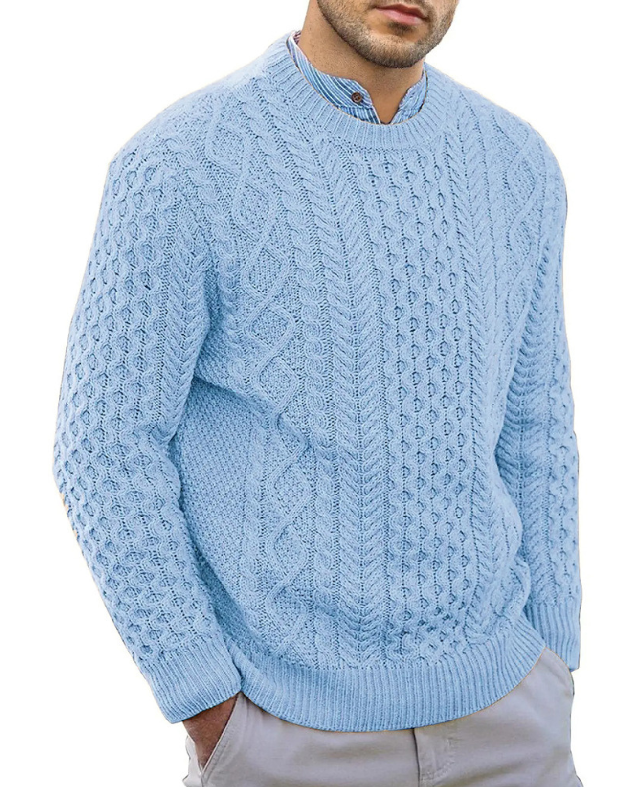 Strikket sweater til mænd Vintertøj