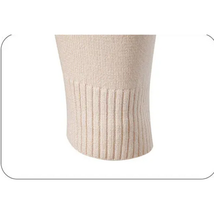 Strikket sweater med halv lynlås og col til mænd Vintertøj