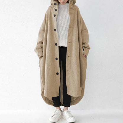 Stor trenchcoat med brede ben til kvinder
