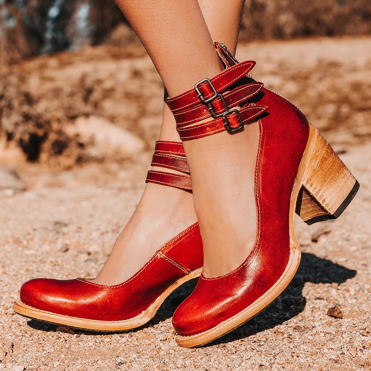 O | Vintage-pumps til kvinder