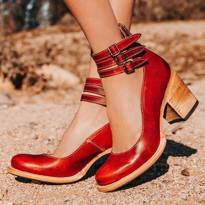 O | Vintage-pumps til kvinder