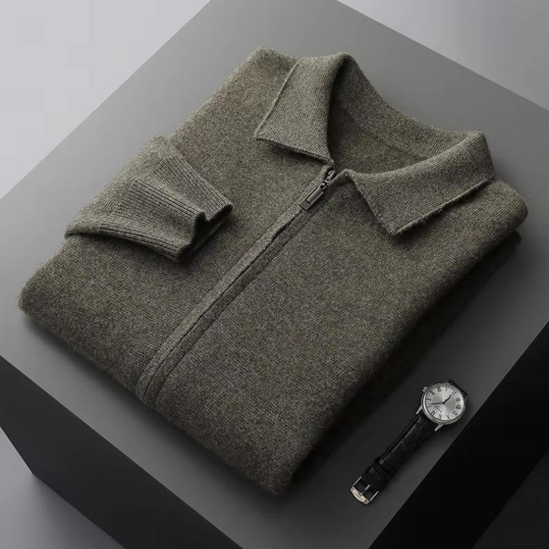 Vest Sweater med lynlås til mænd Efterårs- og vintertøj
