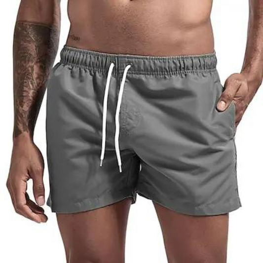 Herre hurtigtørrende badeshorts med elastisk talje