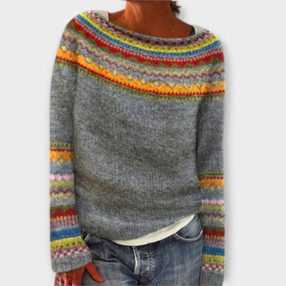 Vintage striktrøje til damer