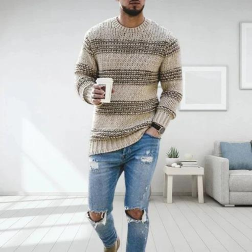Strikket sweater til mænd Vintertøj