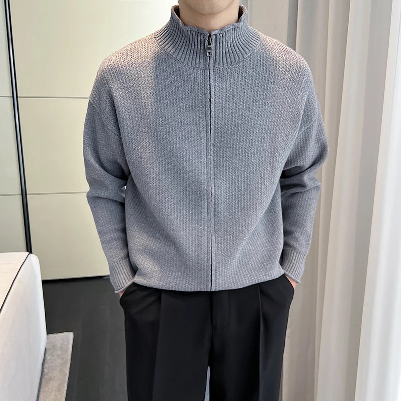 Jumper med lynlås til mænd i gammeldags stil
