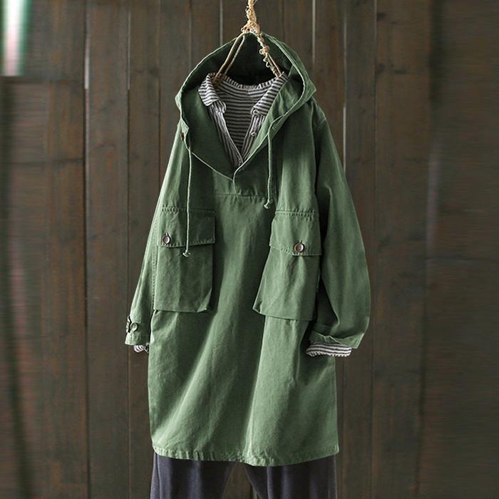 Lang trenchcoat til kvinder