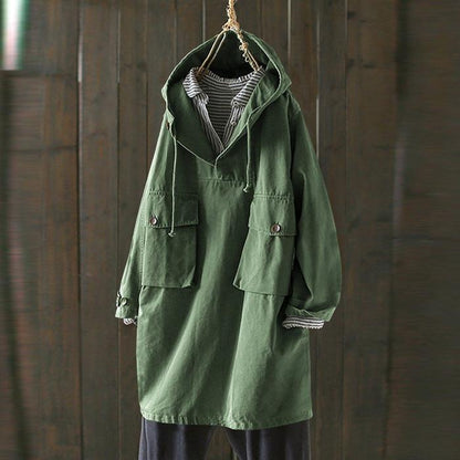 Lang trenchcoat til kvinder