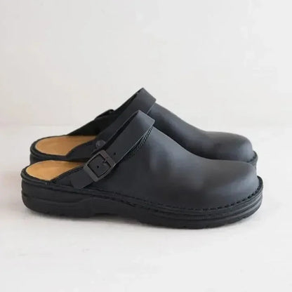 Ortopædiske unisex-slip-on-sko i læder