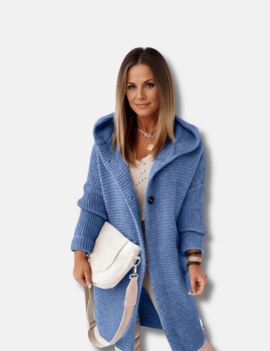Cardigan med hætte til kvinder