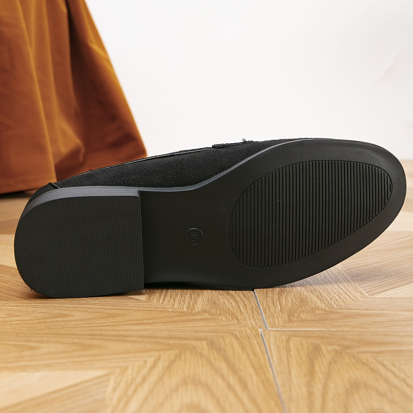 Slip-on-loafers i ruskind til kvinder