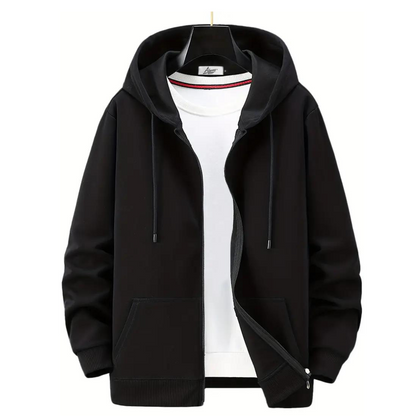 Komfortabel hoodie jakke til herrer