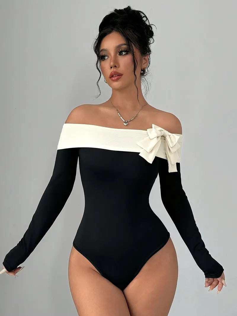Elegant off-the-shoulder bodysuit til kvinder