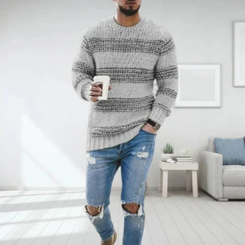 Strikket sweater til mænd Vintertøj