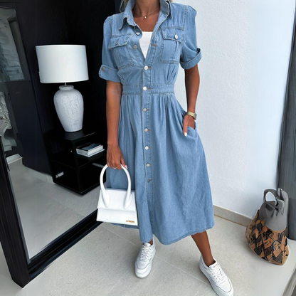 Trendy Denim Jurk til kvinder
