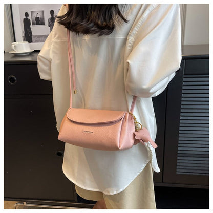 Retro crossbody-taske i blødt læder