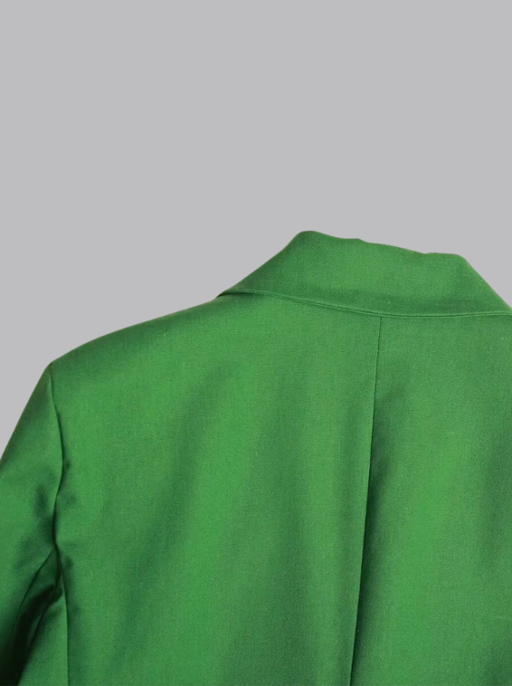 Trendy grøn blazer til kvinder