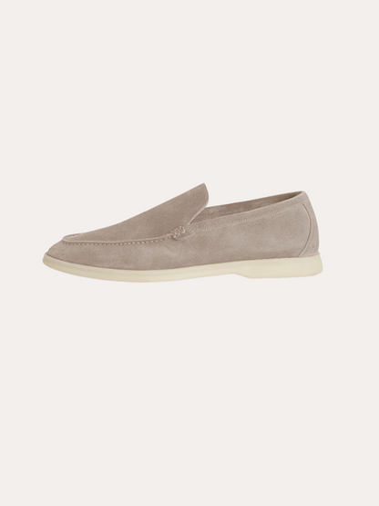 Raffinerede Beige loafers i ruskind